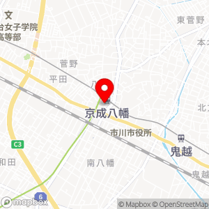 ファミリーマート 京成八幡駅前店の地図