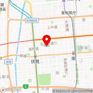 名鉄協商パーキング 長者町第8の地図