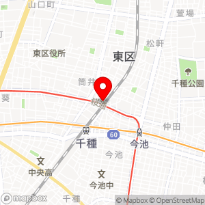 東区車道バイクガレージの地図