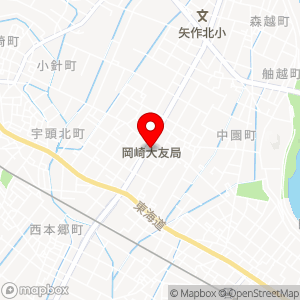 ファミリーマート 岡崎東大友店の地図