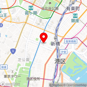 PEN PARKS PARK 港区新橋3丁目の地図