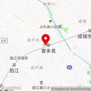 ファミリーマート 喜多見店の地図