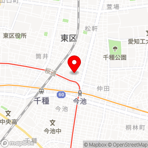 名鉄協商パーキング 内山1丁目の地図