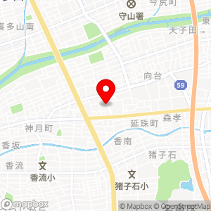 引山荘駐車場の地図