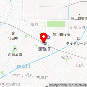 名鉄協商パーキング 豊川諏訪町駅前の地図