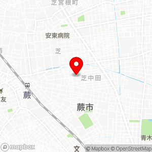 タイムパーキング 芝中田の地図