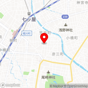 名鉄協商パーキング マルエー彦三店第2駐車場の地図