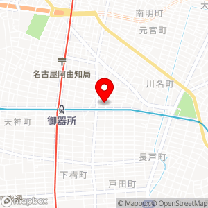 名鉄協商パーキング 川名本町1丁目の地図