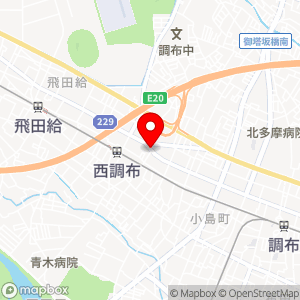 東都パーク 上石原の地図
