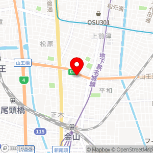 名鉄協商パーキング 東別院前の地図