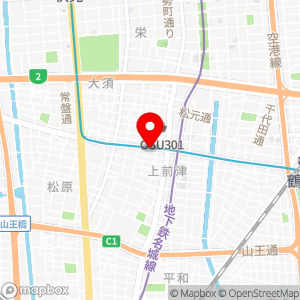 タイムズ アオキ上前津駅前店の地図
