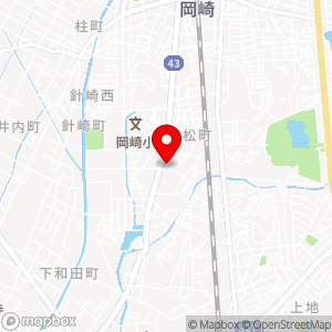 ローソン 岡崎若松店の地図