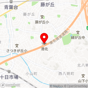 港北PA（上り）の地図