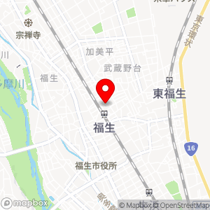 西友 福生店の地図