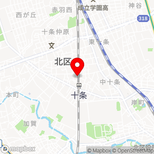 ファミリーマート 北区十条西口店の地図