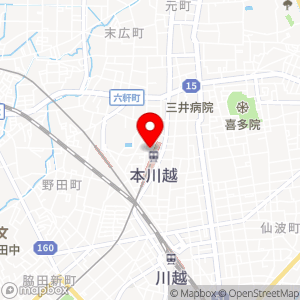 ローソン 本川越駅西口店の地図
