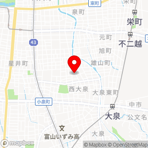 ローソン 富山大泉店の地図