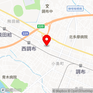下石原１－３１－７西調布コーポ駐車場の地図