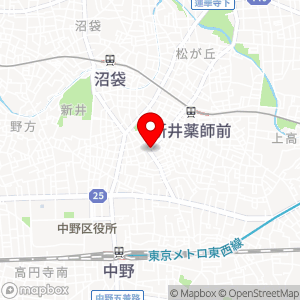 ファミリーマート 新井薬師店の地図
