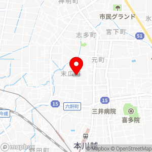川越市末広町駐車場の地図