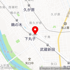 NTTル・パルク デニーズ下丸子店の地図