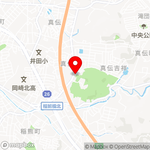 ファミリーマート 岡崎真伝町店の地図