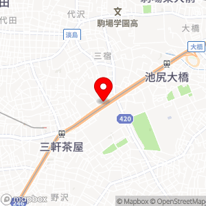 ローソン 世田谷三宿一丁目店の地図