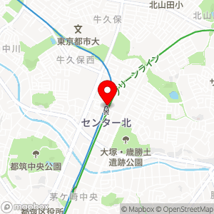 デイリーヤマザキ センタ-北駅店の地図