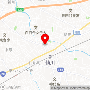 NPC24H いなげや調布仙川店の地図