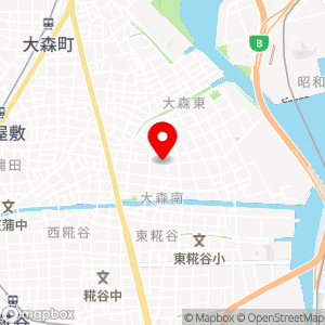ローソンストア100 大森南店の地図