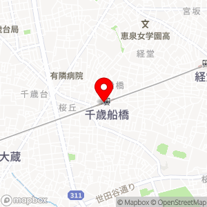 セブン-イレブン 小田急マルシェ千歳船橋店の地図