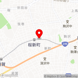ファミリーマート 世田谷新町三丁目店の地図
