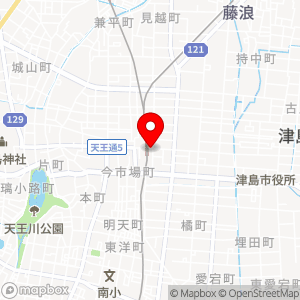 ローソン100 津島駅前の地図