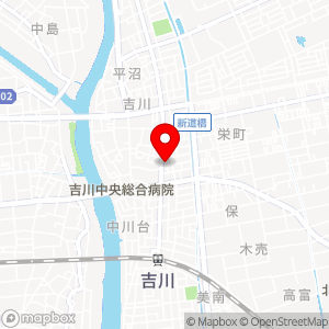 ローソンストア100 吉川平沼一丁目店の地図