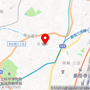 パークジャパン 白金第3の地図