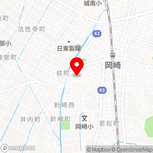 ホワイト急便 柱 店（岡崎市）の地図