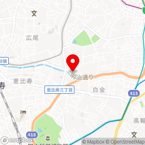 ファミリーマート 南麻布四丁目店の地図