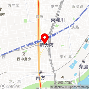 タイムズ 新大阪駅自家用車整理場（中央）の地図