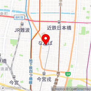 ナインアワーズなんば駅の地図
