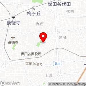 松陰神社月極駐車場の地図