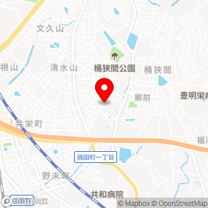 【8棟西】桶狭間荘駐車場の地図