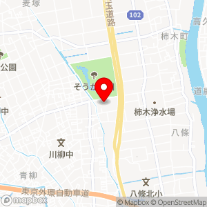 草加市総合福祉センター であいの森の地図