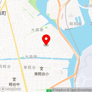 ファミリーマート 大田大森南二丁目店の地図