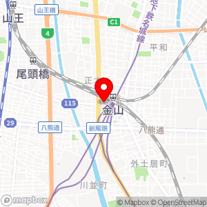 三井のリパーク 金山駅南駐車場の地図