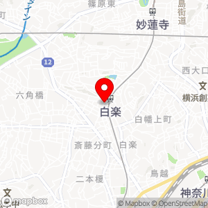 タイムズ 横浜白楽の地図
