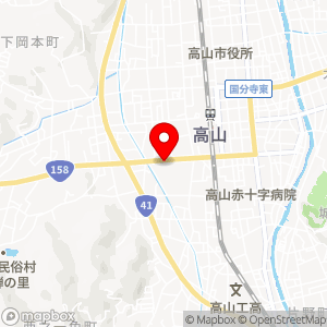 高山グリーンホテル 天領の湯の地図