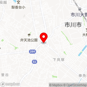 ファミリーマート 市川下貝塚二丁目店の地図