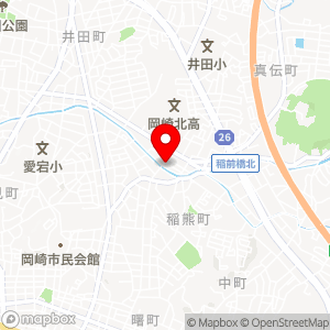 ファミリーマート 岡崎稲熊一丁目店の地図