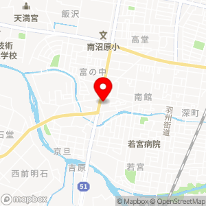 ヤマザワ 富の中店の地図