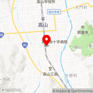 バロー 高山南店の地図